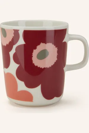 Marimekko 6er-Set Tassen Unikko Oiva rot