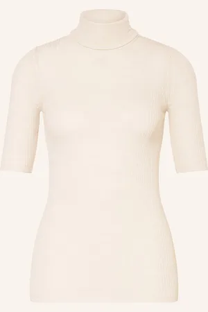 Herskind Rollkragenshirt Evangalista Aus Merinowolle Mit 3/4-Arm weiss