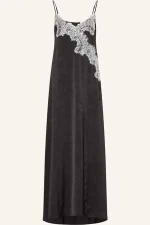 Baum und Pferdgarten Kleid Ayda Mit Spitze schwarz