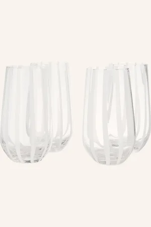 Broste Copenhagen 4er-Set Cocktailgläser Sandvig transparent