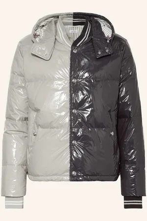 Thom Browne Daunenjacke Mit Abnehmbarer Kapuze grau
