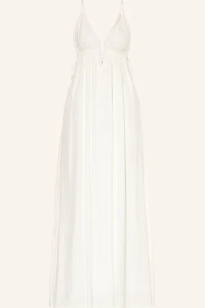 Simkhai Kleid Josephine Mit Seide weiss