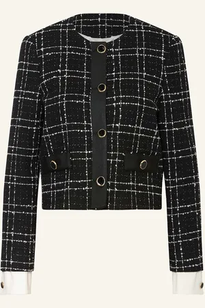 Liu Jo Kastenjacke Aus Bouclé Mit Glitzergarn schwarz