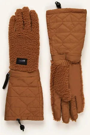 UGG Handschuhe Im Materialmix braun