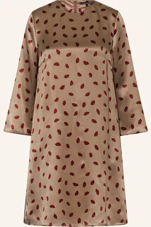 Luisa Cerano Satinkleid Mit 3/4-Arm beige