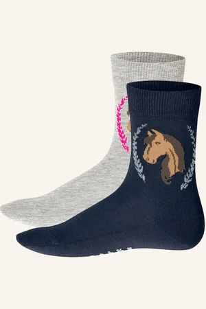 Falke 2er-Pack Socken Horse grau