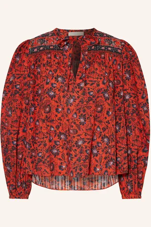 ULLA JOHNSON Blusenshirt Tillie rot