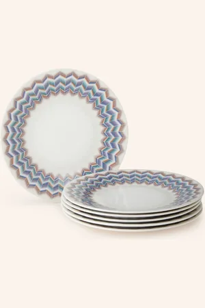 Missoni 6er-Set Dessertteller Jarris blau