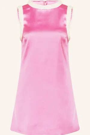 Self-Portrait Etuikleid Aus Satin pink