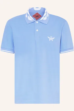 MCM Piqué-Poloshirt blau