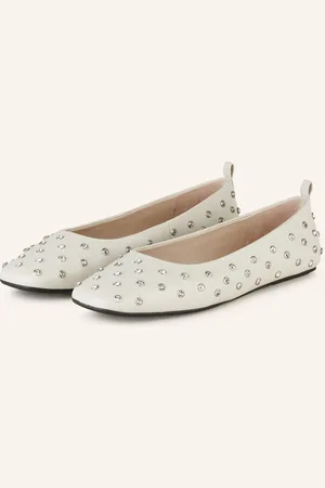 Marc Cain Ballerinas Mit Schmucksteinen beige