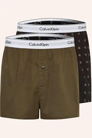 Calvin Klein 2er-Pack Web-Boxershorts Modern Cotton Stretch gruen