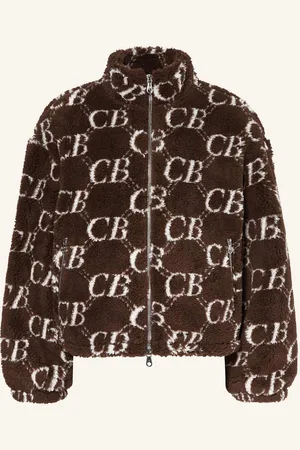 Cole Buxton Teddyfell-Jacke braun