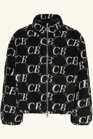 Cole Buxton Teddyfell-Jacke schwarz