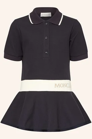 Moncler Piqué-Kleid blau
