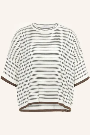 Brunello Cucinelli Strickshirt weiss