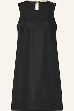 Barbour Kleid Lucy Mit Leinen schwarz
