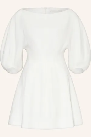 FAITHFULL THE BRAND Leinenkleid Lowen weiss