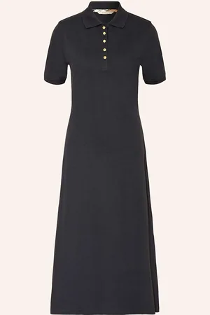 Barbour Piqué-Polokleid Celeste blau