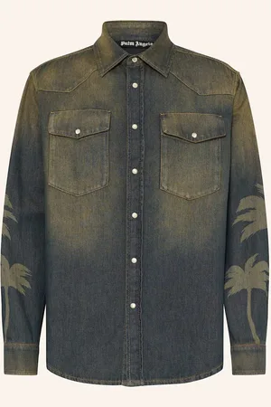 Palm Angels Jeanshemd blau