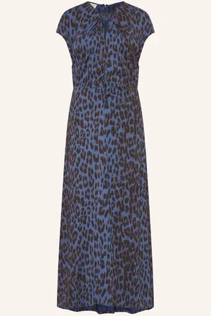 Baum und Pferdgarten Kleid Akeyla blau
