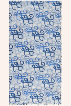 Hemisphere Cashmere-Schal Hydabig blau