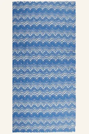 Hemisphere Cashmere-Tuch Melle Mit Seide blau
