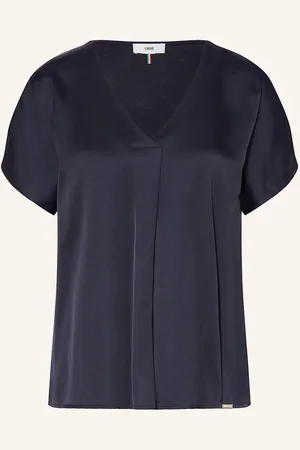 Cinque Blusenshirt Civanea Im Materialmix blau