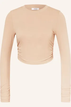 Reiss Cropped-Longsleeve beige