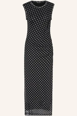 Marc Aurel Mesh-Kleid schwarz