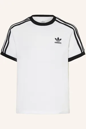 adidas T-Shirt Adicolor 3-Streifen weiss
