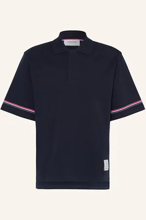 Thom Browne Jersey-Poloshirt blau