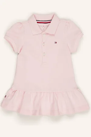 Tommy Hilfiger Piqué-Polokleid rosa