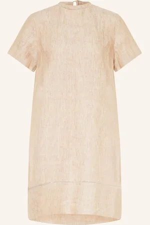 PESERICO SIGN Leinenkleid Mit Schmucksteinen