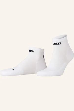 CEP Laufsocken Core Run Compression Socks Low Cut weiss