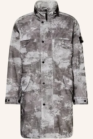 Stone Island Mesh-Mantel grau