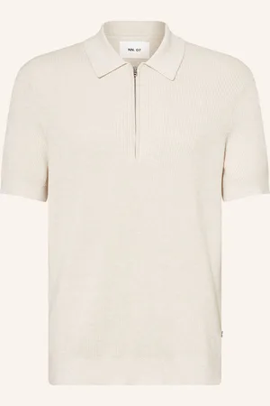 NN.07 Strick-Poloshirt Hansie weiss
