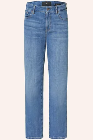 7 for all Mankind Straight Jeans Calie blau