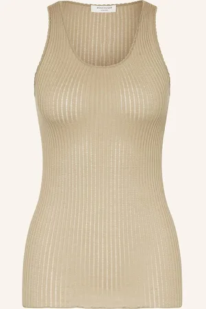 Rosemunde Stricktop Aus Seide beige
