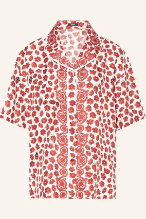 VERSACE Seidenbluse rot