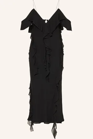 Dorothee Schumacher Kleid Sheer Twist Ii Mit Volants weiss