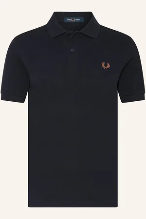 Fred Perry Piqué-Poloshirt blau
