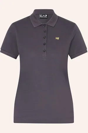 EA7 Funktions-Poloshirt Core Lady blau