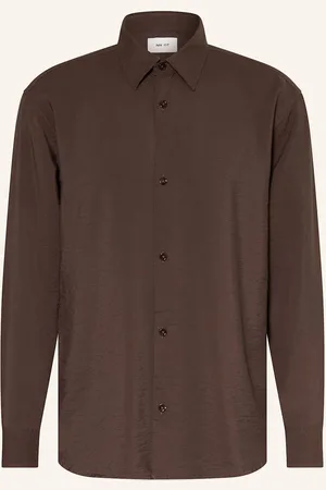 NN.07 Hemd Freddy Comfort Fit braun