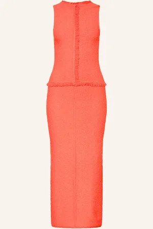 HUGO BOSS Bouclé-Kleid Fovina orange