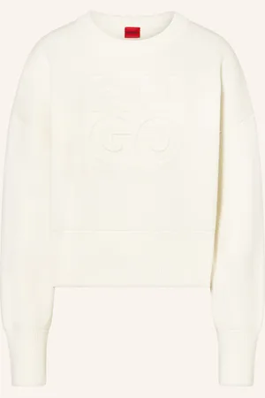 HUGO BOSS Pullover Sisminye weiss