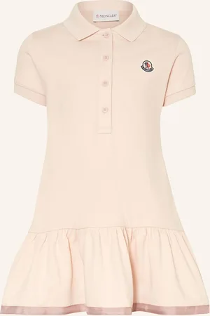 Moncler Piqué-Polokleid rosa