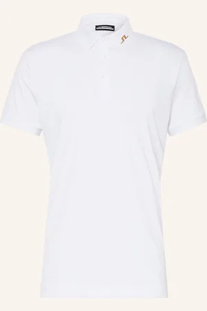 J Lindeberg Funktions-Poloshirt weiss