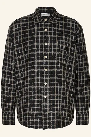 OUR LEGACY Overshirt Above Mit Leinen schwarz