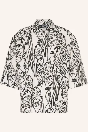 Jacquemus Kurzarm-Hemd La Chemise Aloe Comfort Fit weiss